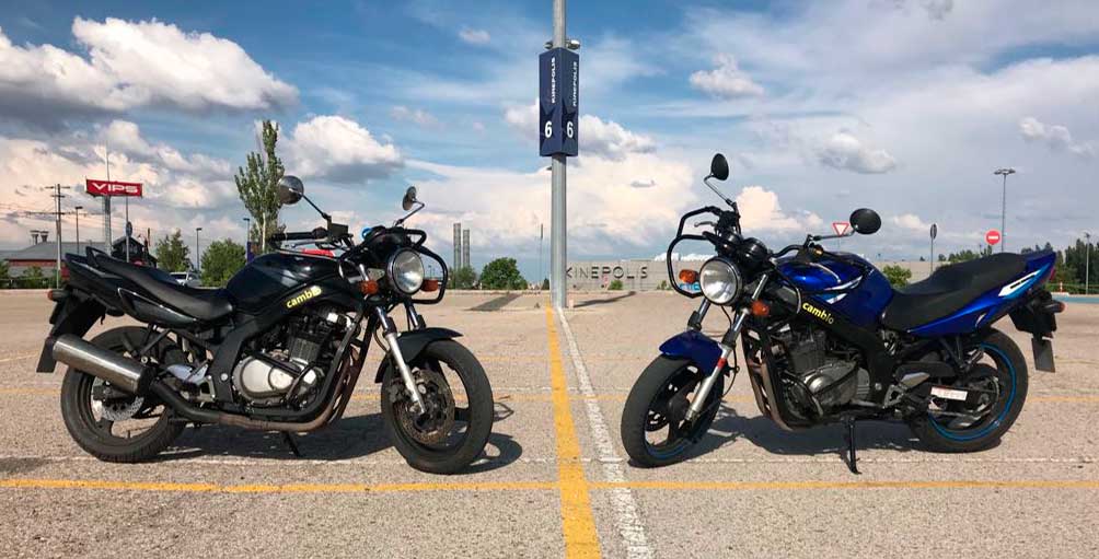 Nuestras motos en Autoescuela Cambio